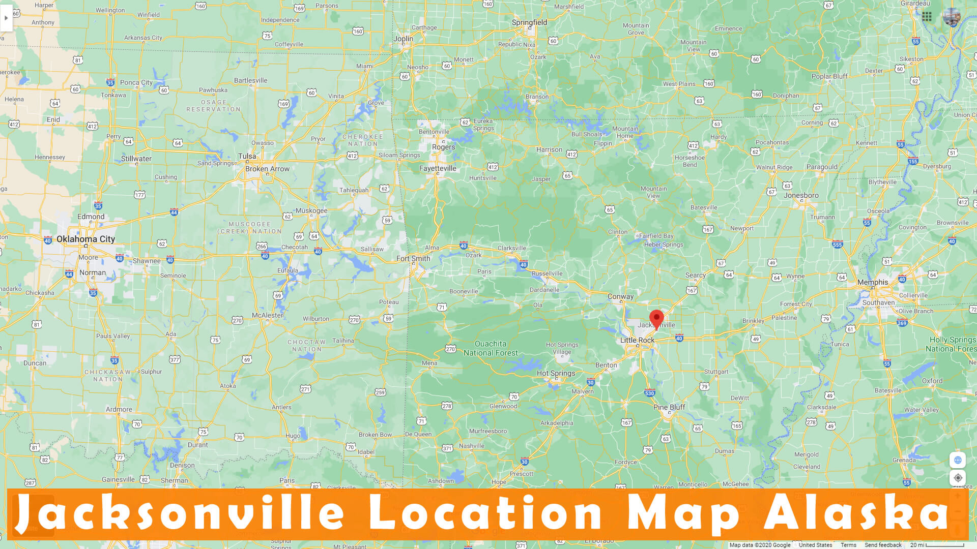 Jacksonville Emplacement Carte Alaska